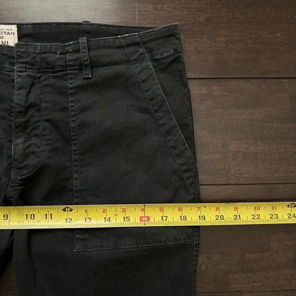 NILI LOTAN Womens Pants Cropped  Ankle Zip Gray Military 111/88 80NLSize 10 - Picture 9 of 11